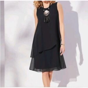 Soft Surroundings Black Sleeveless Dress